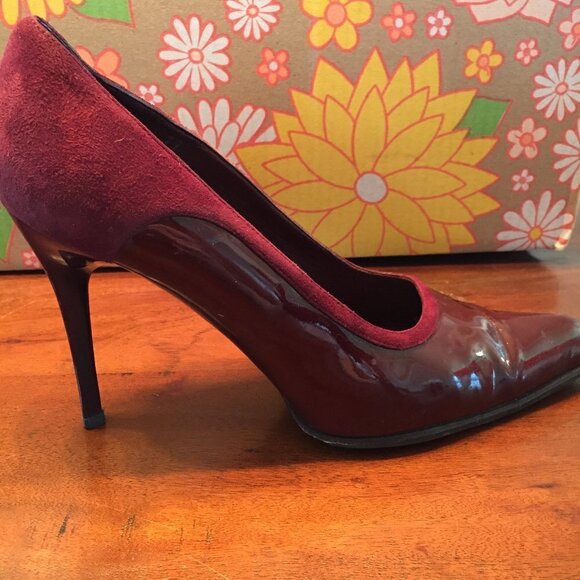 TOD's Super Sexy Patent/Suede Stiletto Heels - Picture 3 of 13